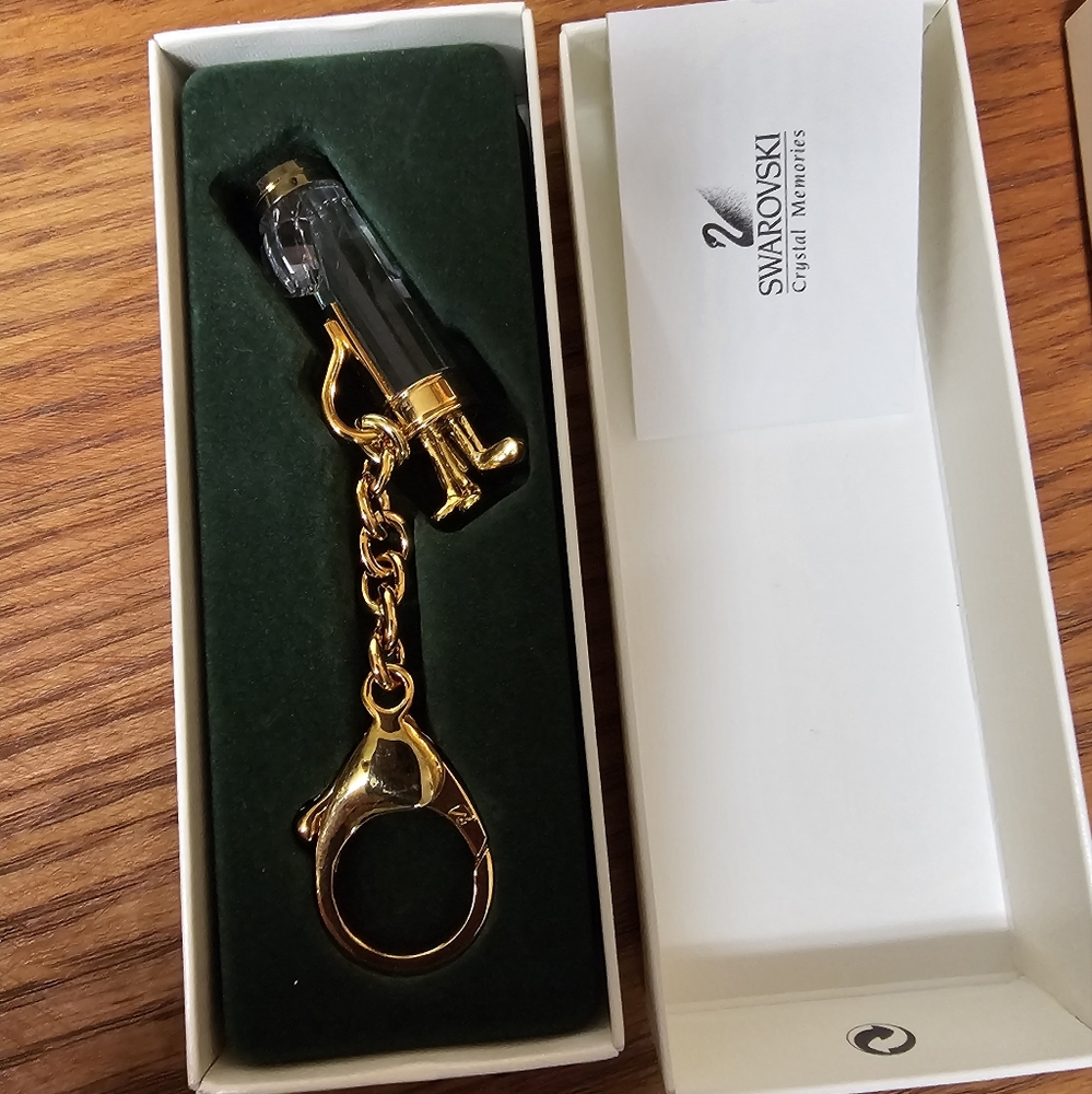 Swarovski Golf Club Keychain